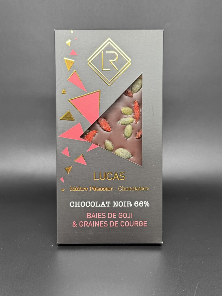 La Tablette Chocolat Noir Baies de Goji Graines de Courge