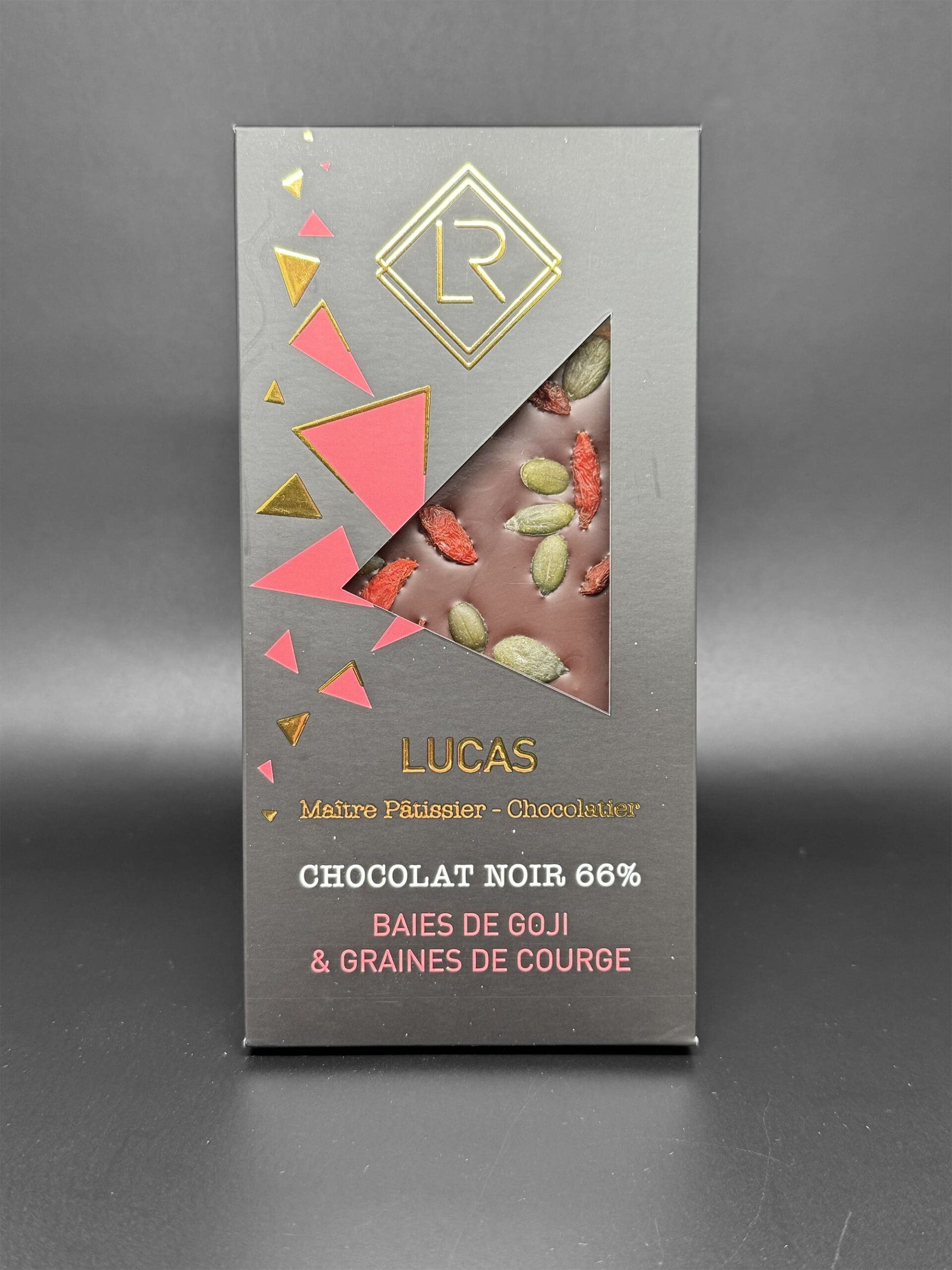 La Tablette Chocolat Noir Baies de Goji Graines de Courge