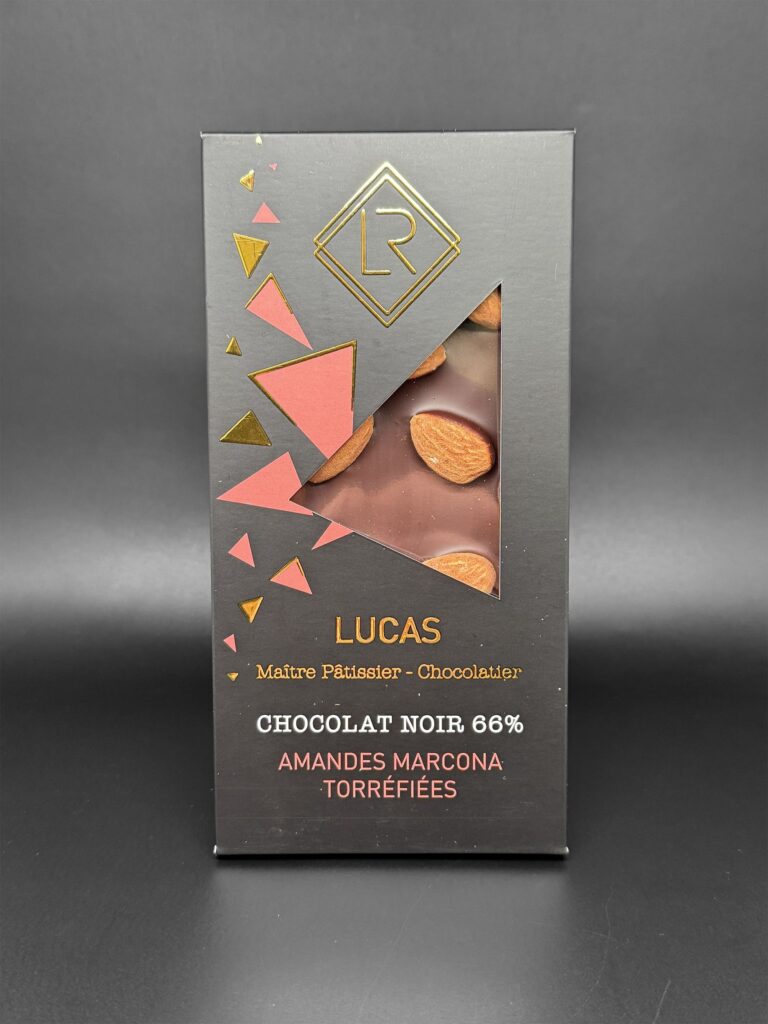 La Tablette Chocolat Noir Amandes Grillees