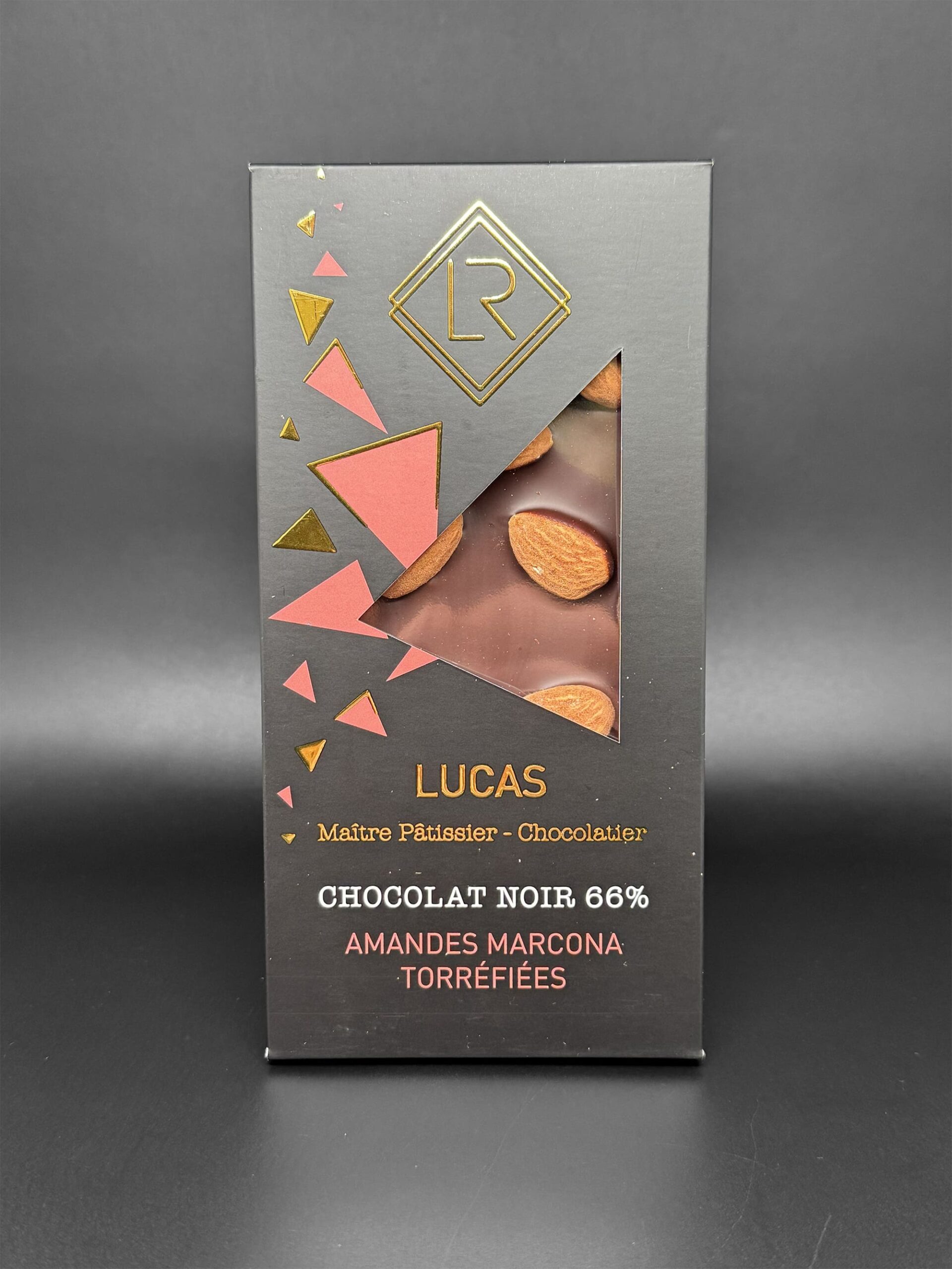 La Tablette Chocolat Noir Amandes Grillees