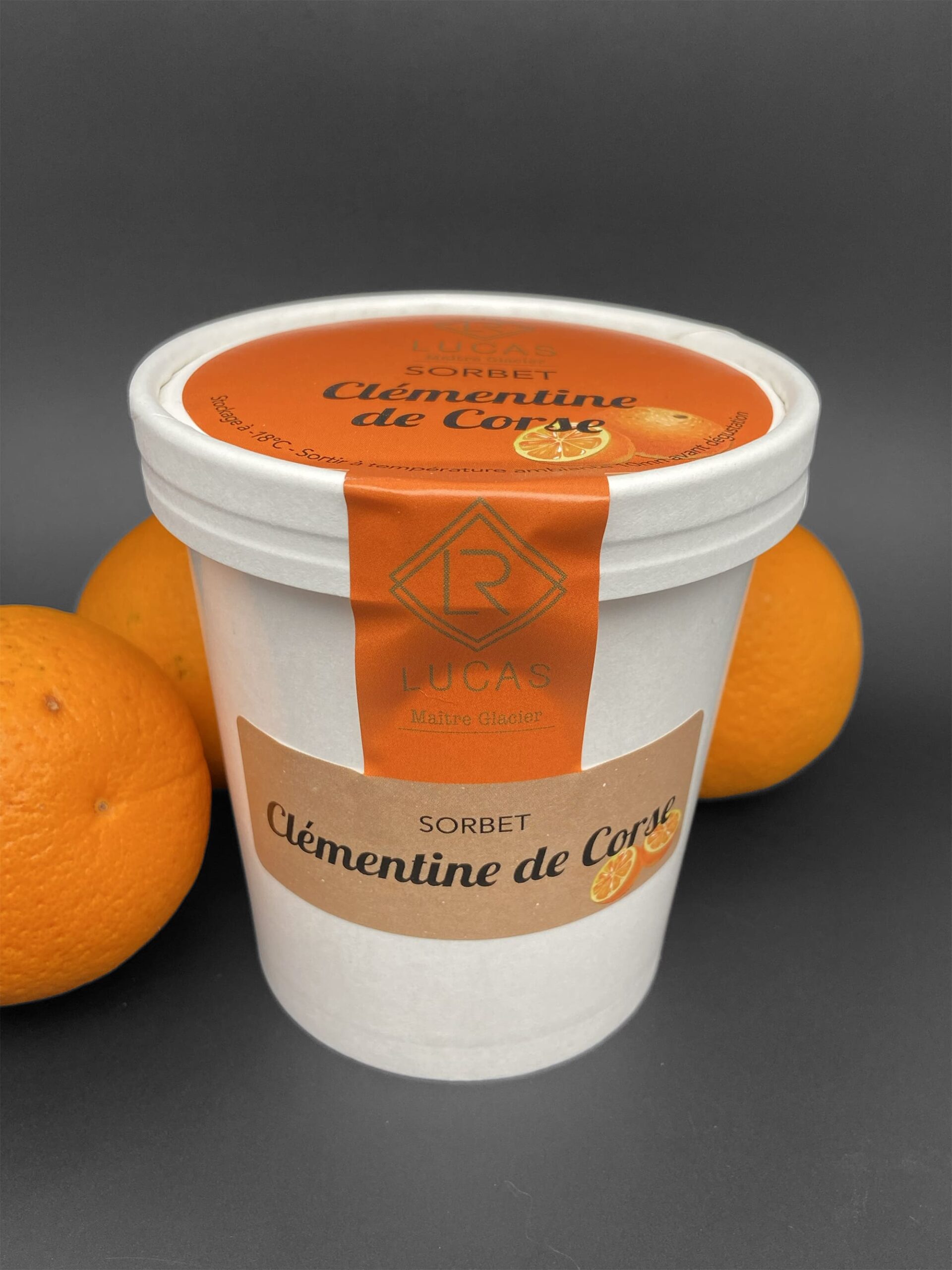 Le Pot 1/2L Sorbet Plein Fruit Clémentine de Corse