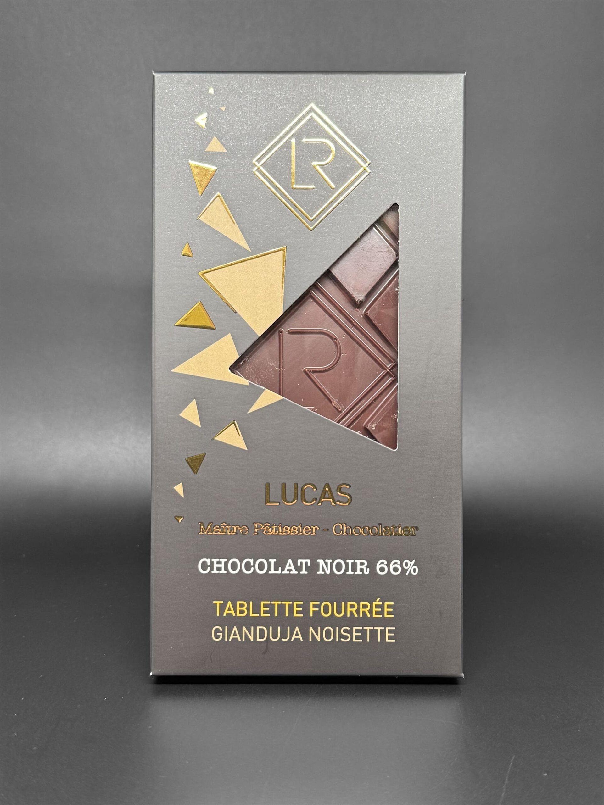 La Tablette Fourree Chocolat Noir Gianduja