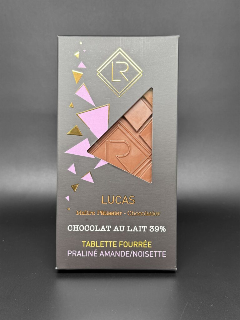 La Tablette Fourree Chocolat Au Lait Praline Amandes Noisettes
