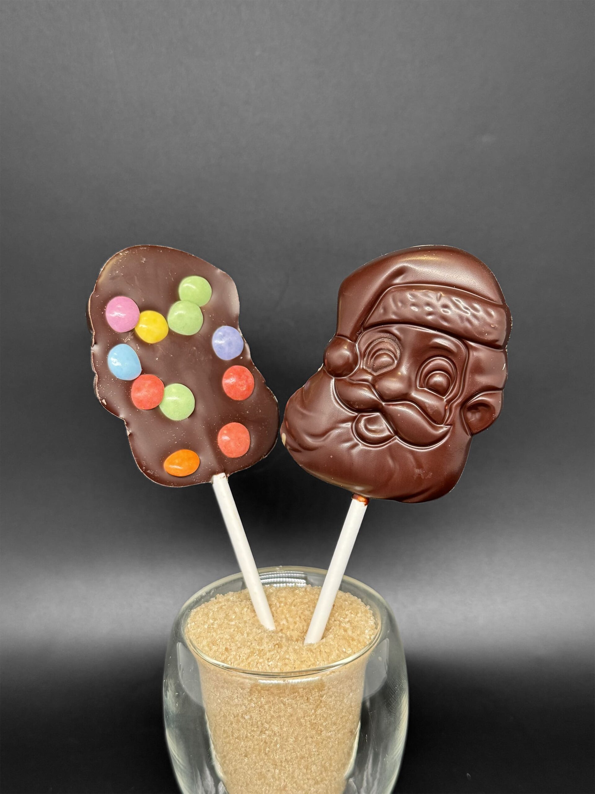 La Sucette Père Noël Noir Smarties