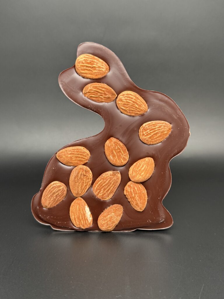 La tablette Lapin – Chocolat noir & amandes grillées