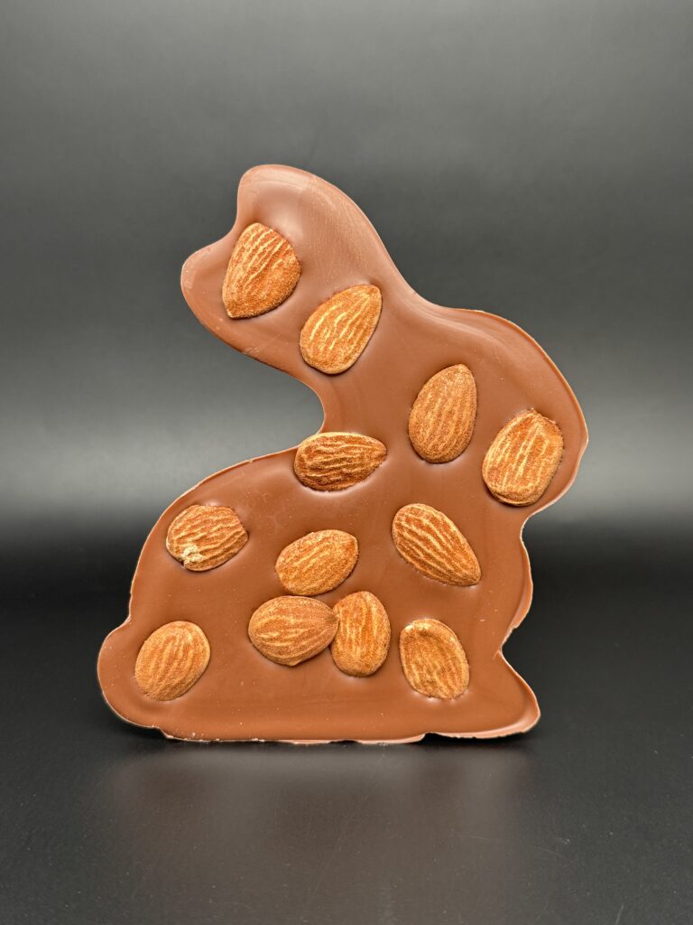 La tablette Lapin – Chocolat lait & amandes grillées