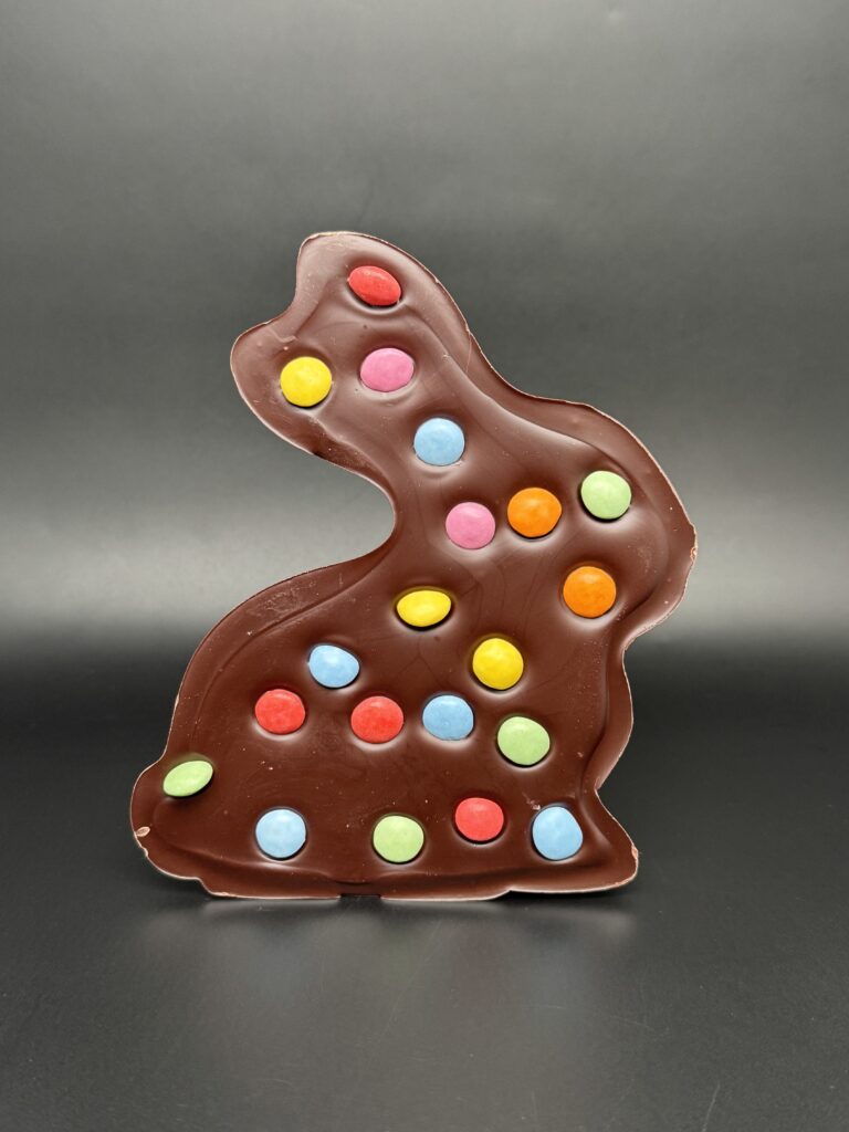 La tablette Lapin – Chocolat noir & smarties