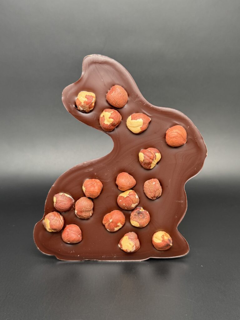 La tablette Lapin – Chocolat noir & noisettes grillées