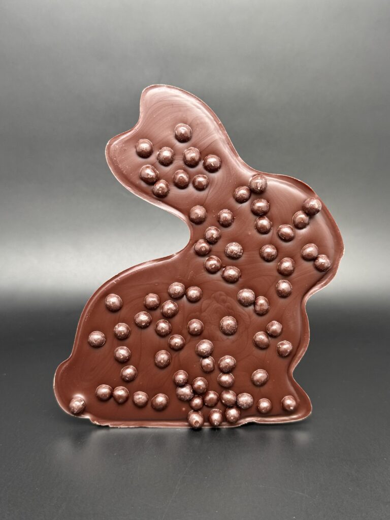 La tablette Lapin – Chocolat noir & billes croustillantes