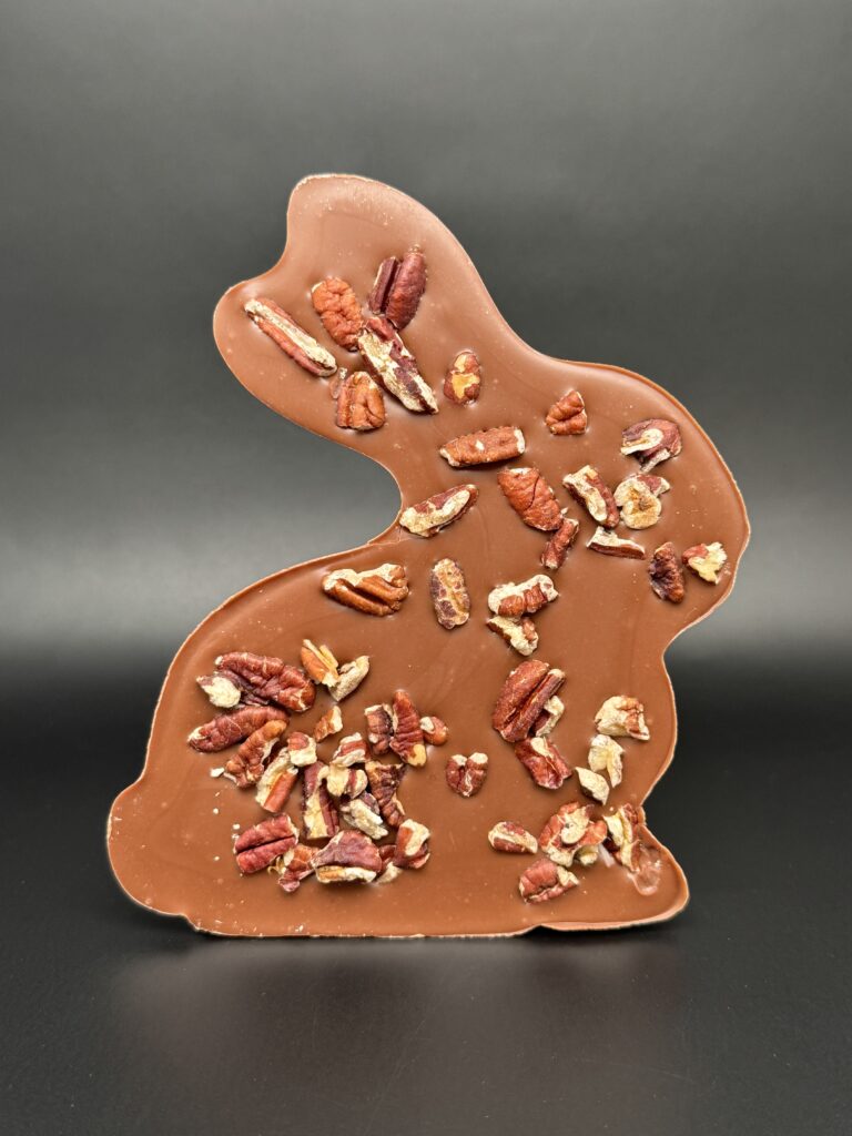 La tablette Lapin – Chocolat lait & noix de pécan torréfiées