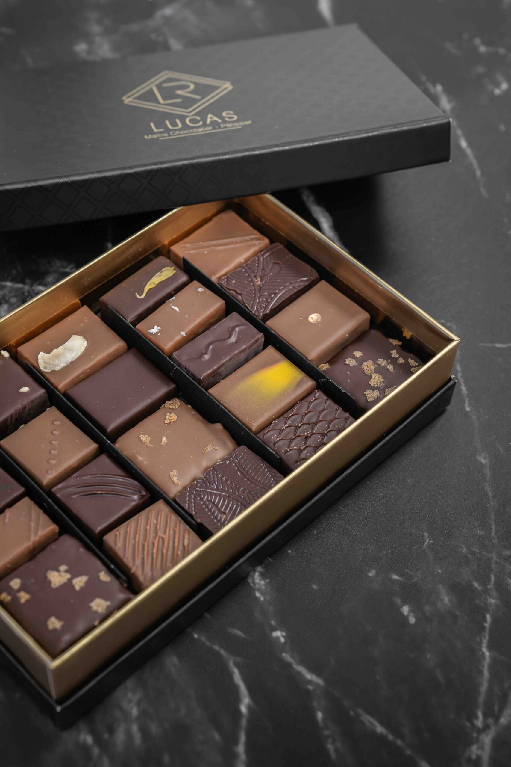 Coffret cadeau de chocolats Lucas